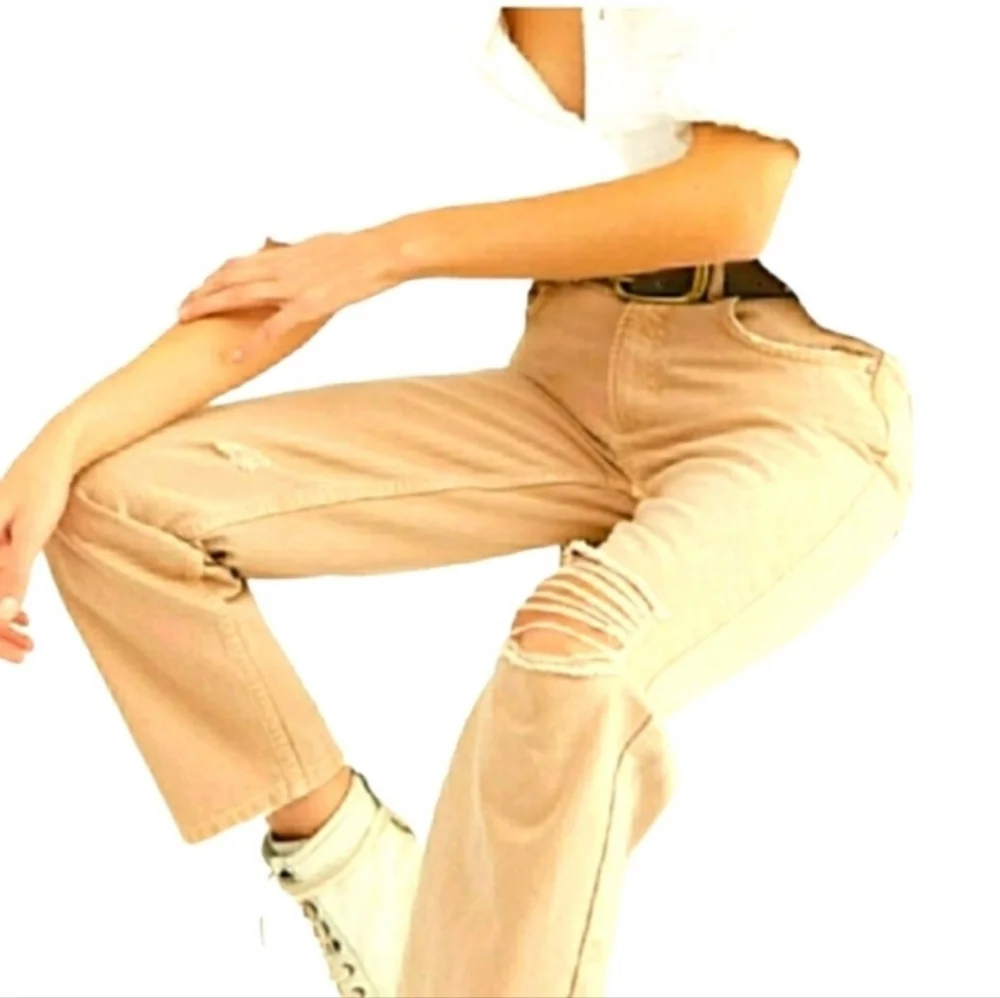 We The Free High Rise Bohemian Jeans Dakota Straight Leg Womens Spring - Picture 14 of 15